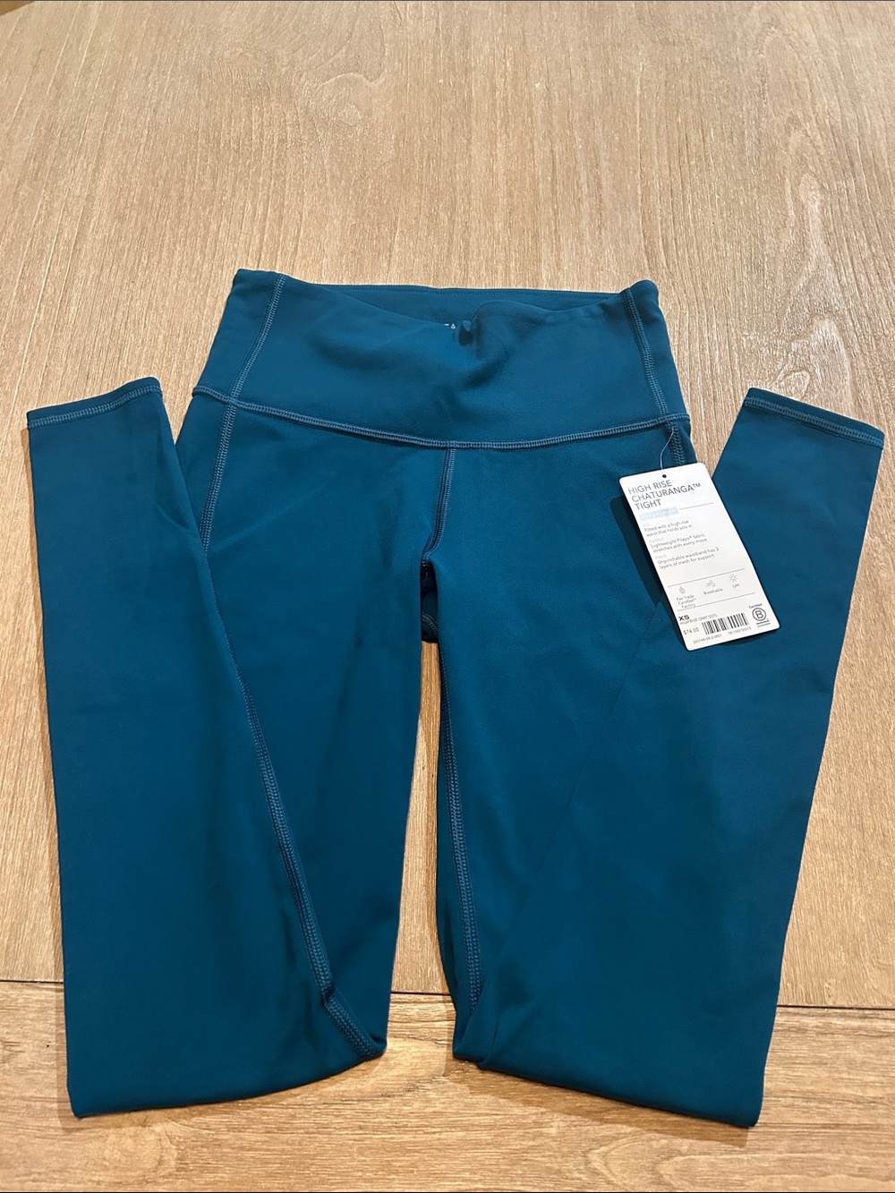 Athleta Deep Teal High-Waist Leggings
